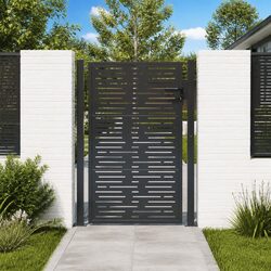 Garden Gate 100x125 cm in Anthracite Steel