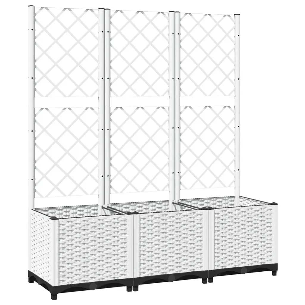 Garden Planter with Trellis for Climbing Plants 120x40x136cm