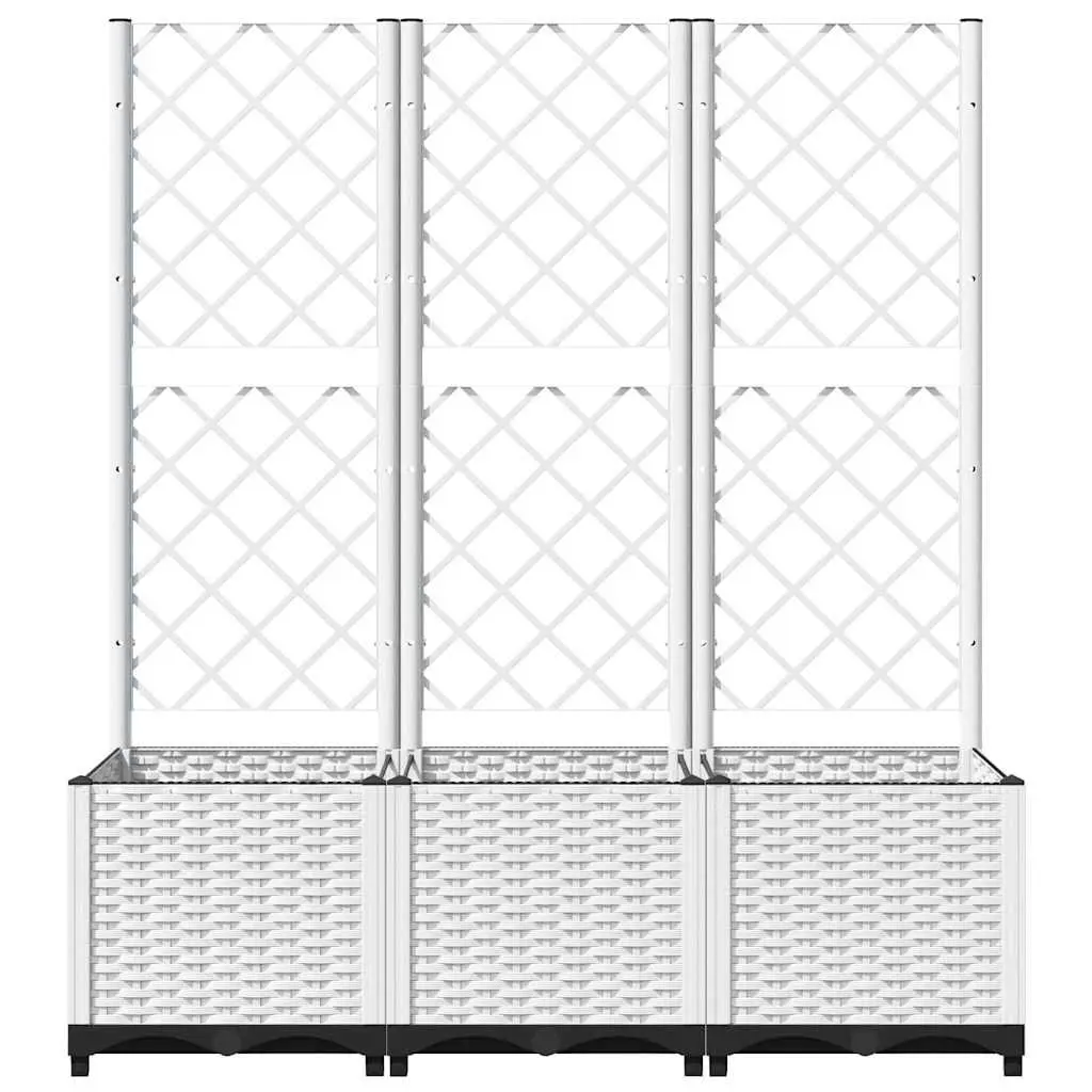 Garden Planter with Trellis for Climbing Plants 120x40x136cm