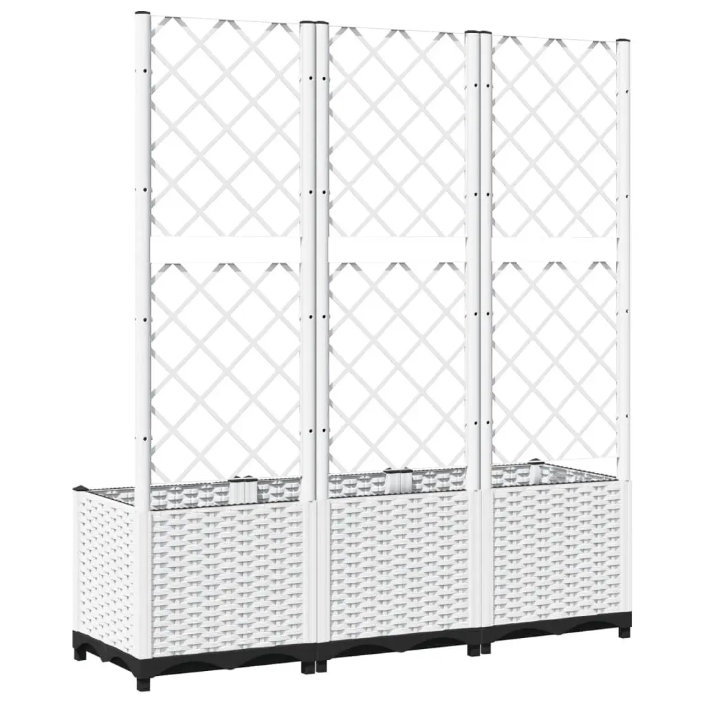 Garden Planter with Trellis for Climbing Plants 120x40x136cm