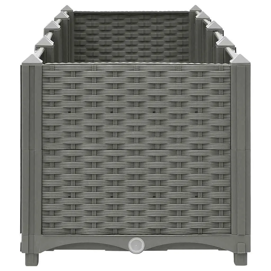 160x40x38cm Grey Raised Garden Bed