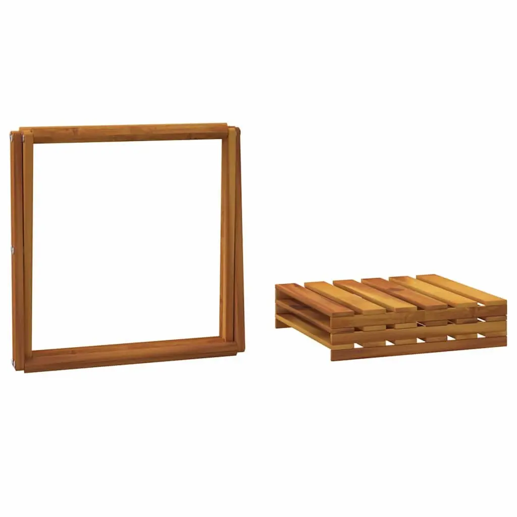 3-Tier Folding Shelf Brown Wood Standing Storage Bookcase Display Rack Unit