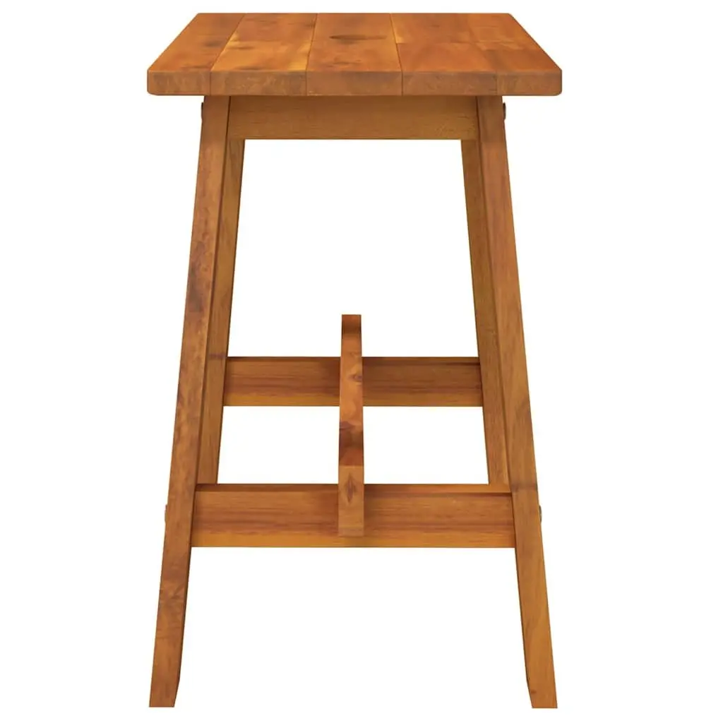 Solid Wood Stool Indoor Outdoor 45x29x45cm Rectangular Plant Step Seat Furniture