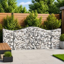 Arched Gabion Basket Specifications: 200x50x100/120 cm