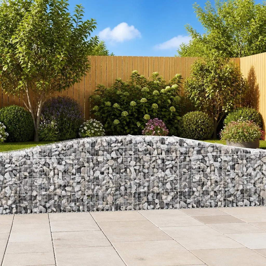 Arched Gabion Basket Garden Barrier