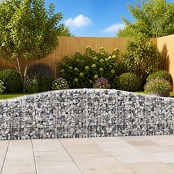 Arched Gabion Basket Garden Barrier Retaining Wall Decorative Outdoor