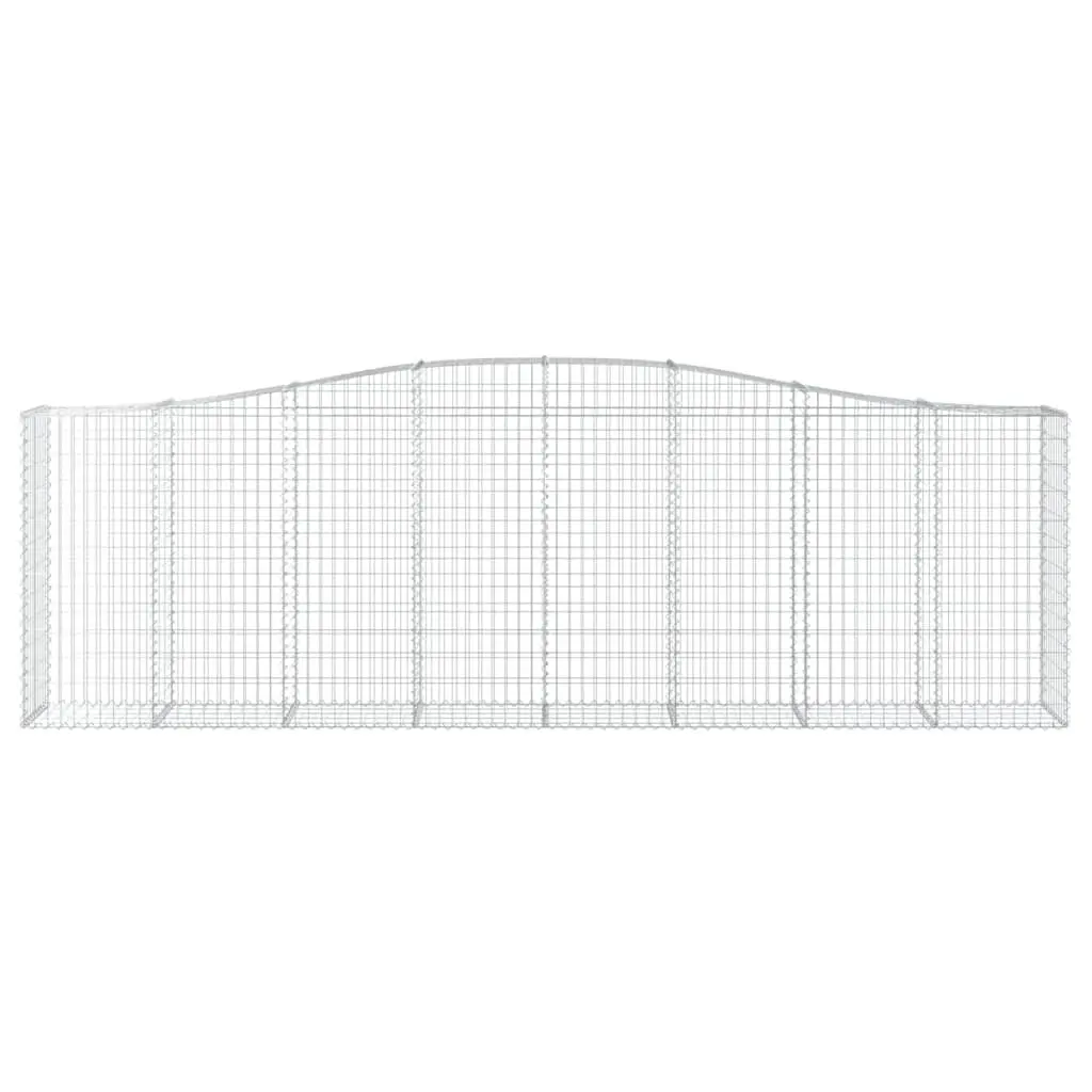 Arched Gabion Basket Garden Barrier 400x50x120140 cm Decorative Retaining Wall