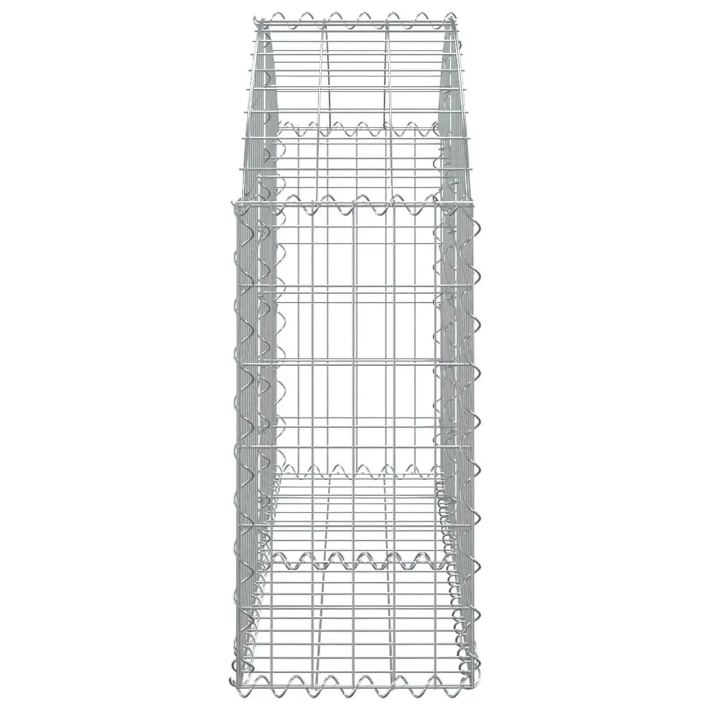 Gabion Basket Garden Barrier Outdoor Planter 100 x 30 x 60/80 cm