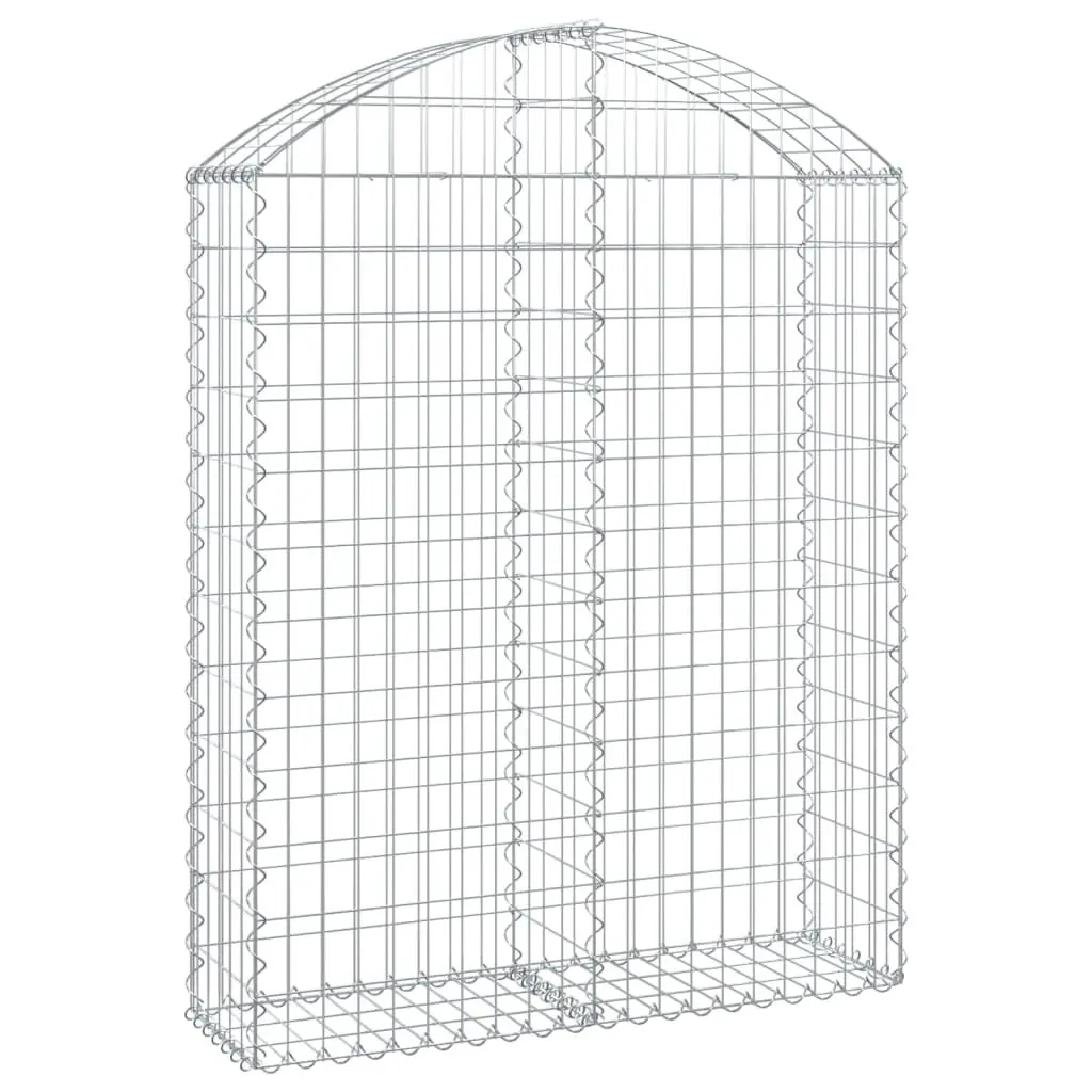 Arched Gabion Basket Garden Barrier 100x30x120140 cm Decorative Retaining Wall