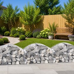Arched Gabion Basket: 100x50x40/60 cm Durable Barrier