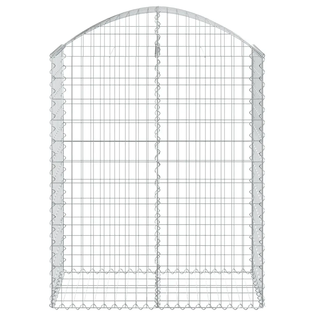 Arched Gabion Basket 100x50x120/140 cm Garden Barrier Retaining Wall Decorative