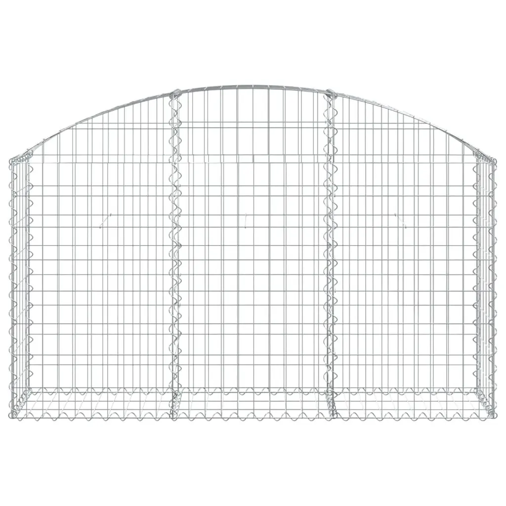 Arched Gabion Basket 150x30x80/100 cm for Landscaping