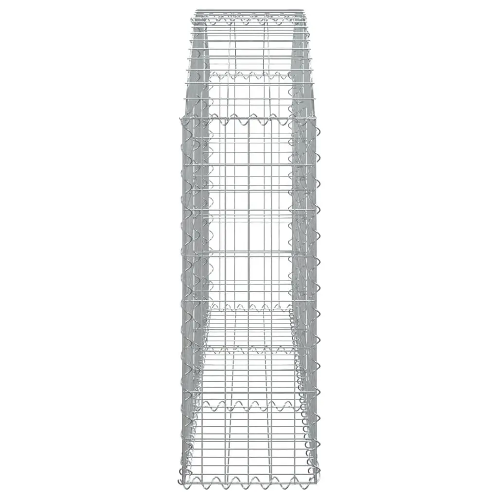 Arched Gabion Basket 150x30x80/100 cm for Landscaping