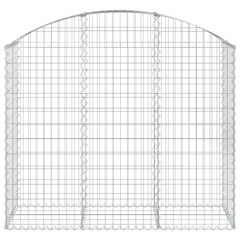 Arched Gabion Basket Garden Barrier Outdoor Decorative Retaining Wall 150 x 50 x 120/140 cm