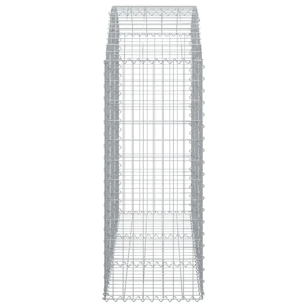 Arched Gabion Basket Garden Barrier Outdoor Decorative Retaining Wall 150 x 50 x 120/140 cm