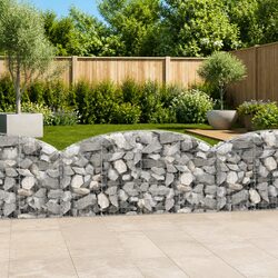 Arched Gabion Basket Garden Barrier Retaining Wall Decorative Outdoor
