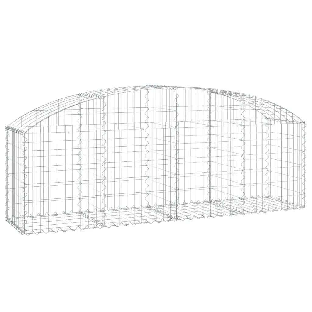 Arched Gabion Basket Garden Barrier 200x50x60/80cm