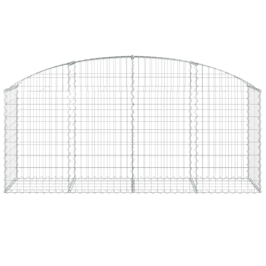 Arched Gabion Basket Garden Barrier 200x50x80/100 cm Decorative Retaining Wall