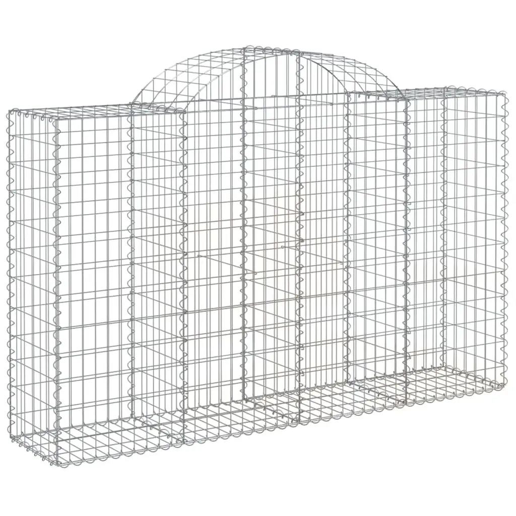 Arched Gabion Basket Galvanised Iron Garden Barrier Retaining Wall Decorative