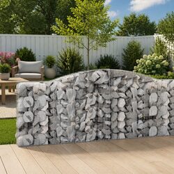 Arched Gabion Basket Specifications: 400x50x100/120 cm