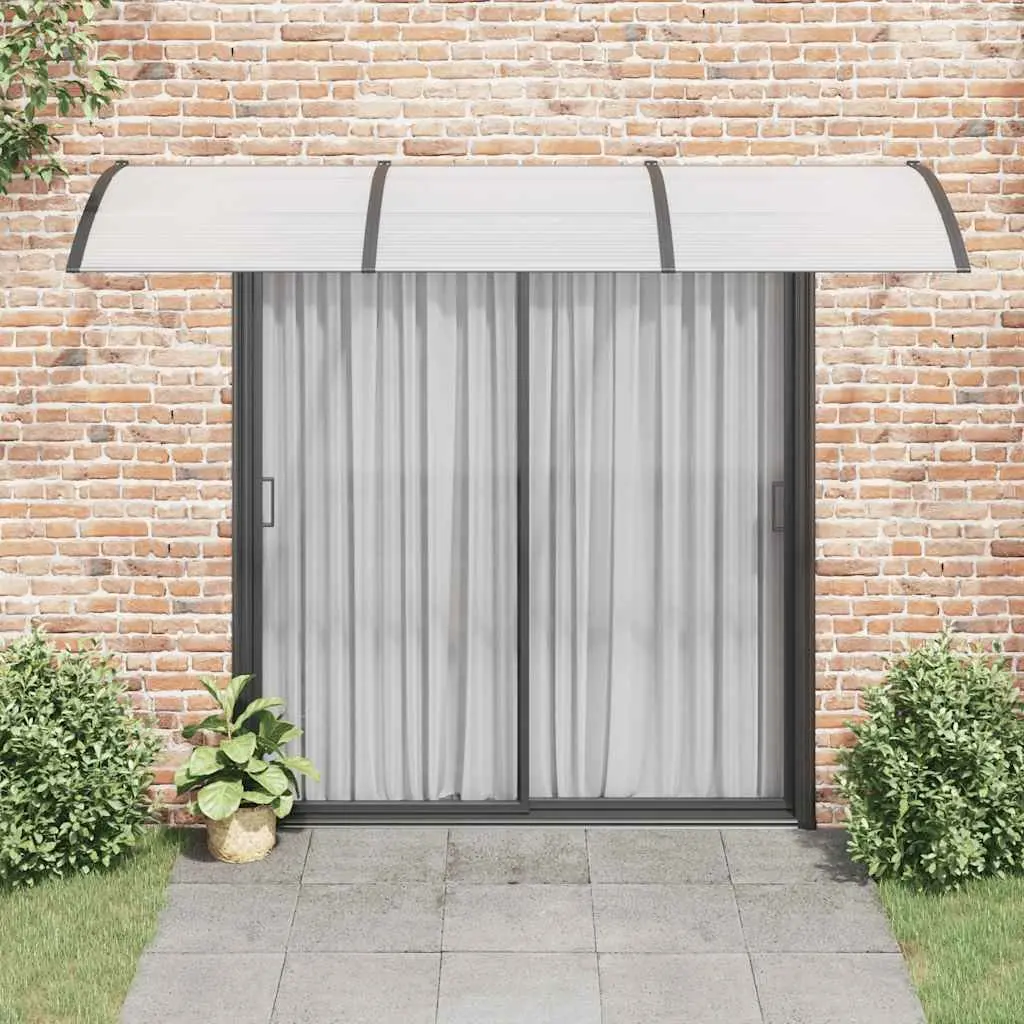 Door Canopy 300x100 cm Black Awning