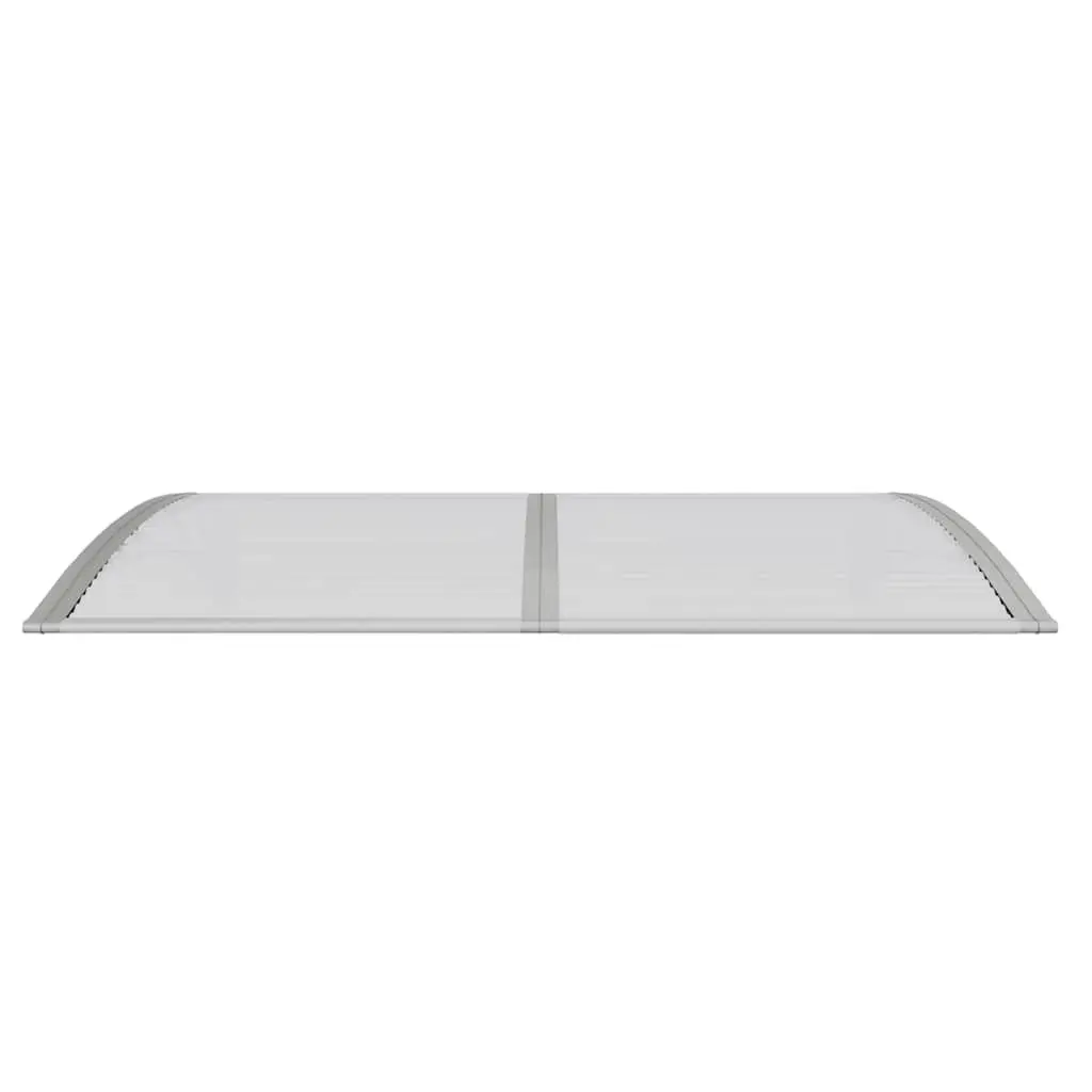 Door Canopy Outdoor 150x100cm Polycarbonate Awning Porch Roof Rain Shelter Grey