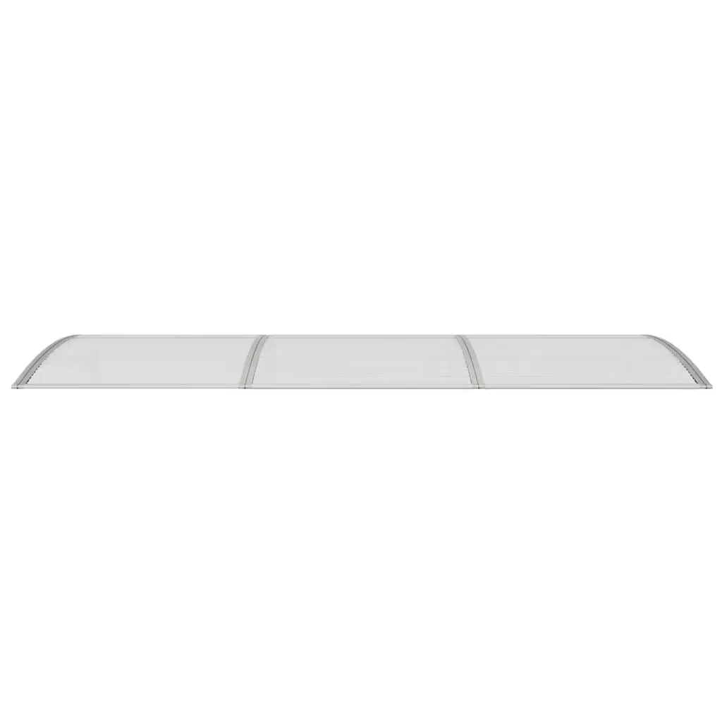 Door Canopy Grey 300x100 cm Polycarbonate Front Entrance Weather Porch Shelter