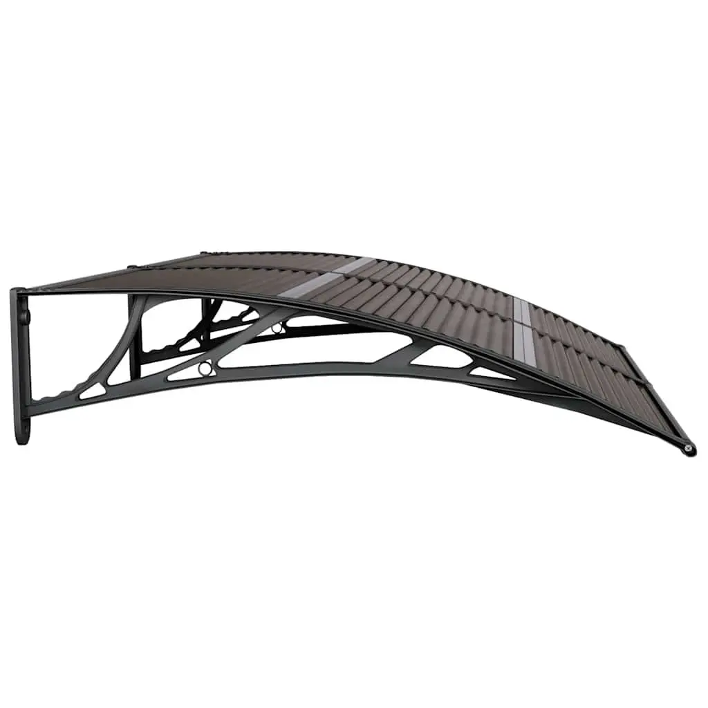 Door Canopy for Entrance 150x100cm Black Polycarbonate Awning