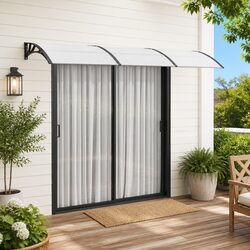 Weather Protection Awning 300x75 cm with Durable Materials