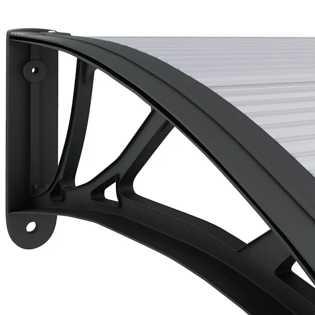 Weather Shield Door Canopy 300x75 cm in Black