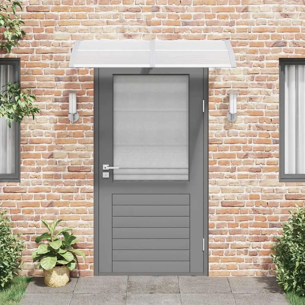 150x75cm Grey Door Canopy with Polycarbonate Sheets