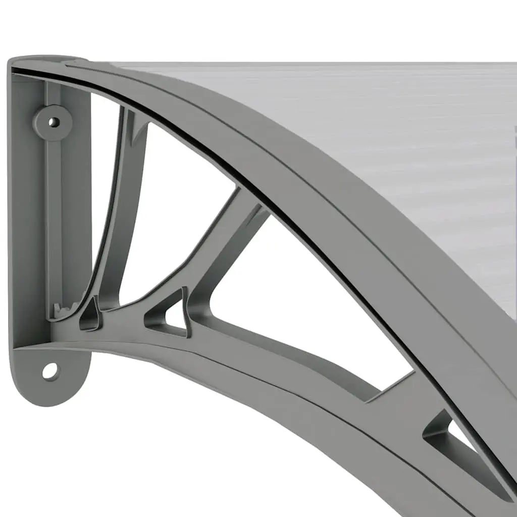 150x75cm Grey Door Canopy with Polycarbonate Sheets