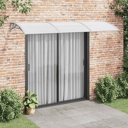 Door Canopy: Grey Polycarbonate 300x75cm Dimensions