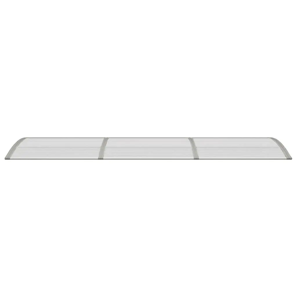 Door Canopy Outdoor 300x75cm Grey Polycarbonate Awning Shelter