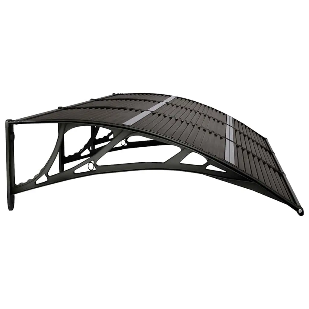 Door Canopy 300x75 cm Black Awning
