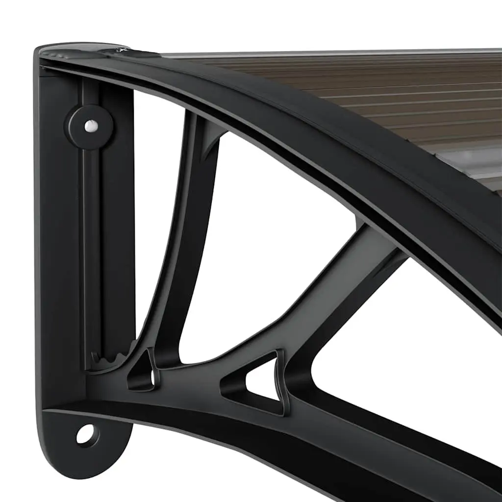 Door Canopy 300x75 cm Black Awning