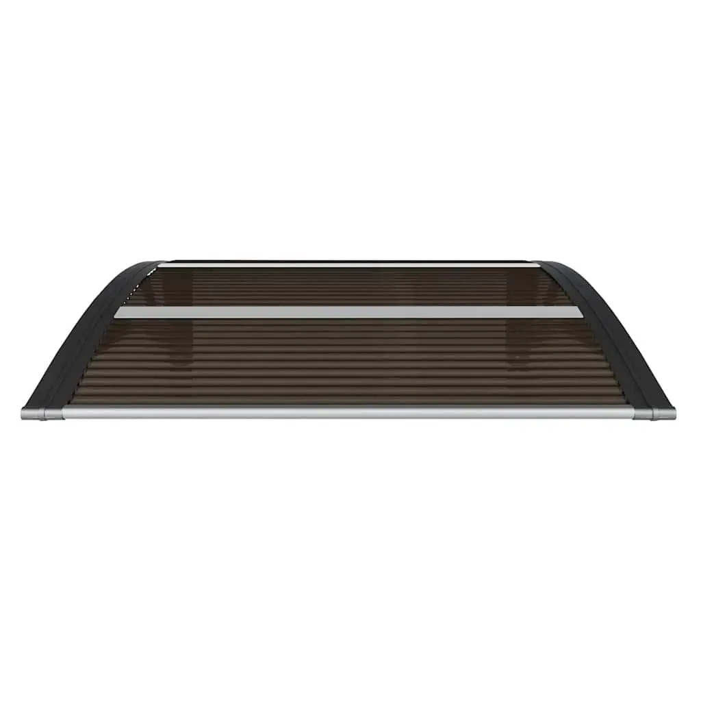 Door Canopy 80x75 cm Black Polycarbonate Awning Porch Entrance Protection