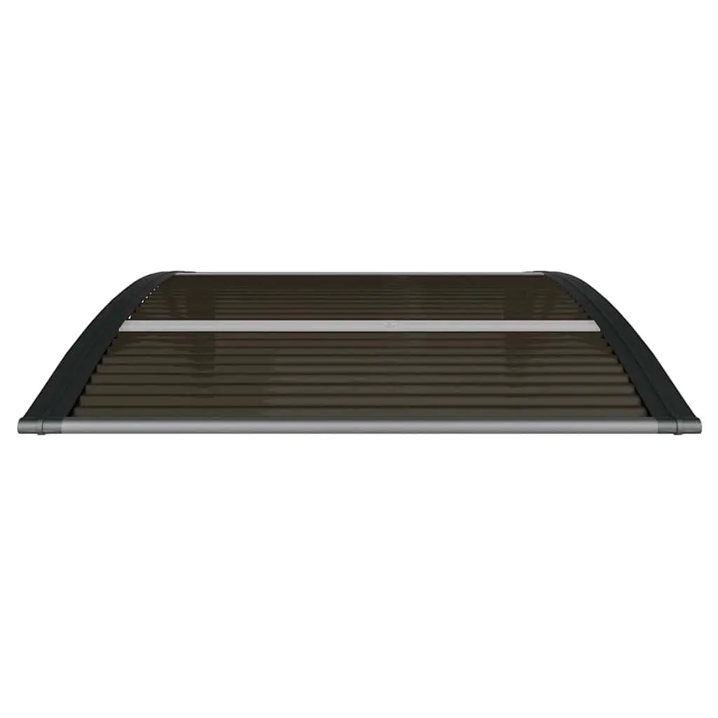Door Canopy for Outdoor Use 100x80 cm Black Polycarbonate Awning