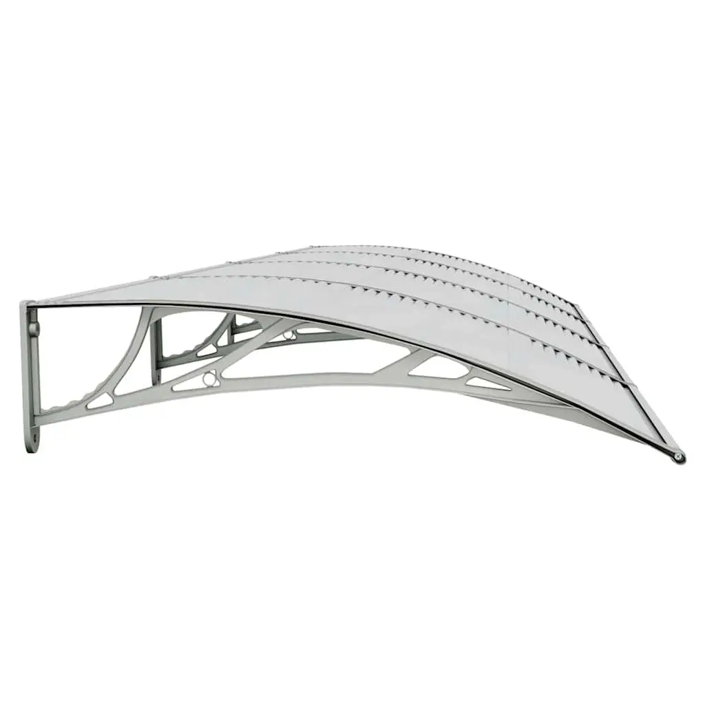 350x100 cm Grey Door Canopy Polycarbonate Awning