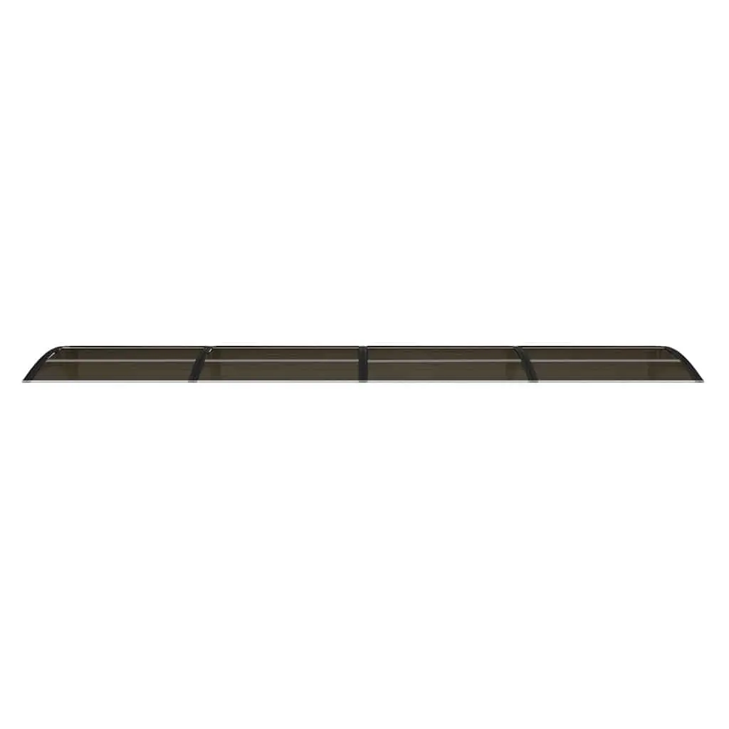 Door Canopy for Entrance 400x75cm Black Polycarbonate Awning Shelter