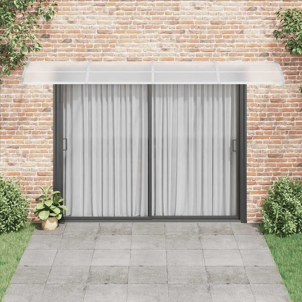 Grey Door Canopy 400x100cm Polycarbonate