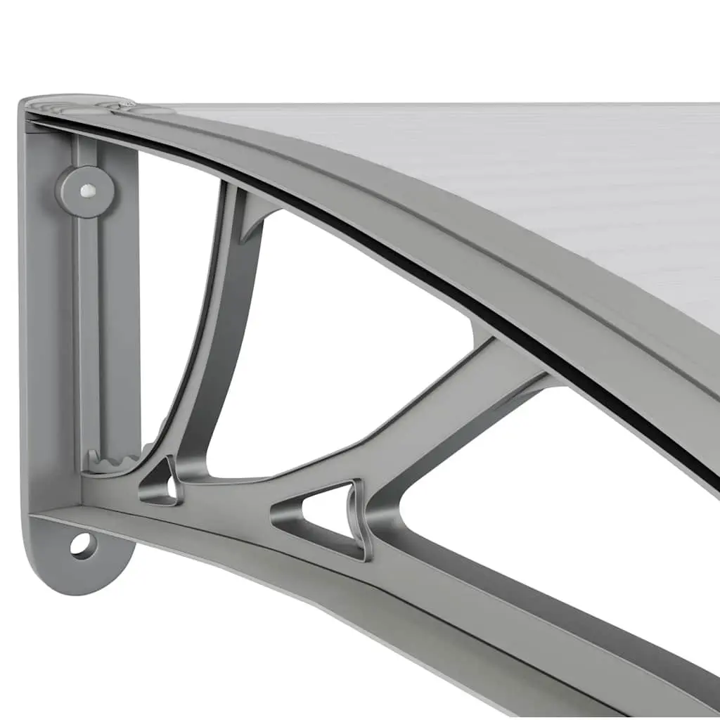 Grey Door Canopy 400x100cm Polycarbonate