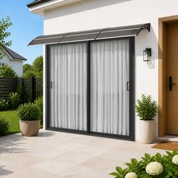 Specifications of Black Door Canopy 400x100 cm for Entrances
