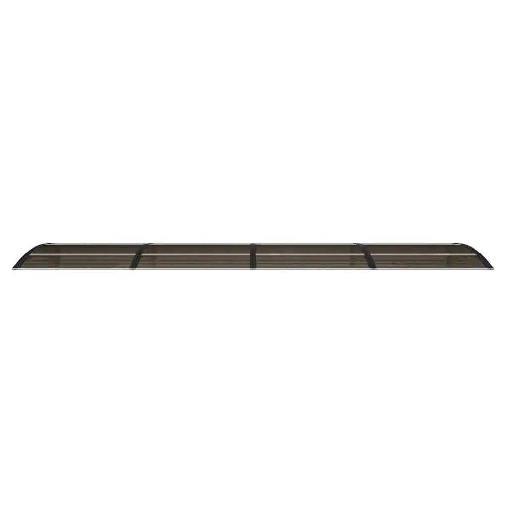 Door Canopy Outdoor Porch Entrance Awning Black 400x100 cm