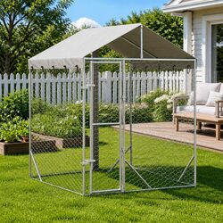 Outdoor Dog Kennel Run: Dimensions and Materials Included