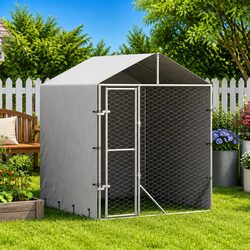 Dimensions and Features of Outdoor Dog Kennel with Roof