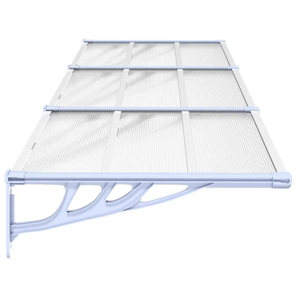 Door Canopy for Outdoor Use 297.5x90 cm Polycarbonate Transparent