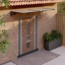 Specifications of Polycarbonate Door Canopy 239x90cm Black