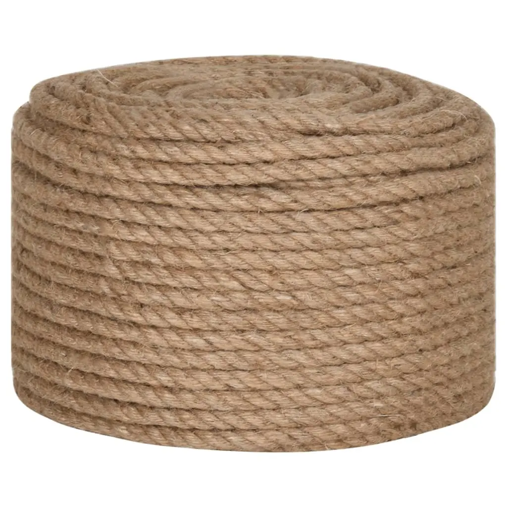 Jute Rope 25m Long 14mm Thick Natural Braided Twine Craft Garden Decorations