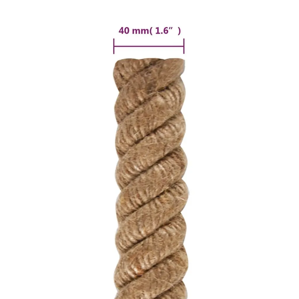 Jute Rope 5 m Long 40 mm Thick Natural Braided Twine for Craft Garden Decorations